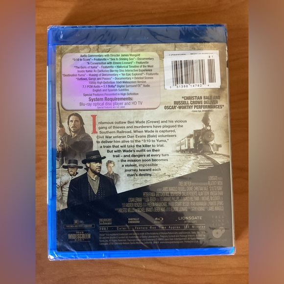 3:10 to Yuma New Blu-Ray Movie Western - Picture 2 of 3